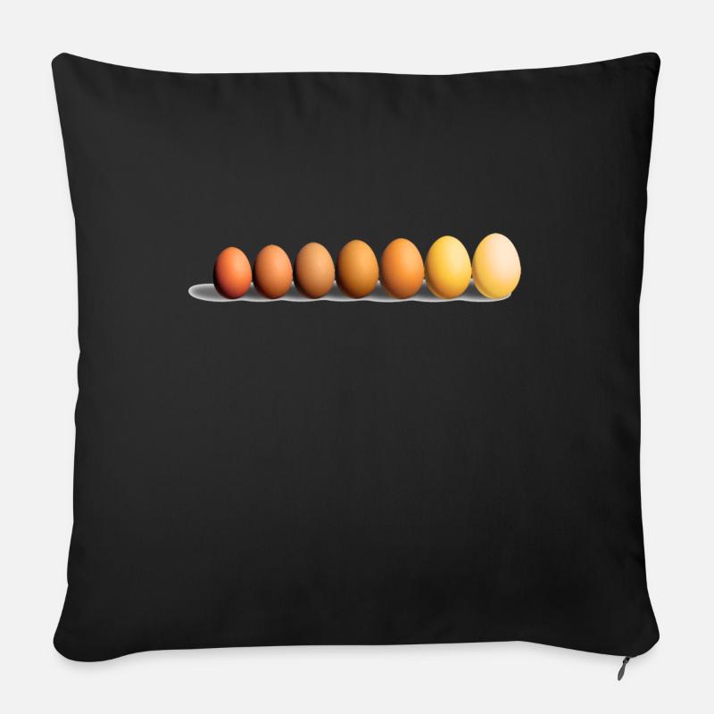 Eier - Sofakissen mit Füllung 45 x 45 cm - Schwarz
