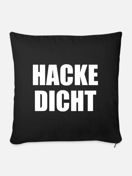 Hacke Dicht - Sofakissen mit Füllung 45 x 45 cm - Schwarz