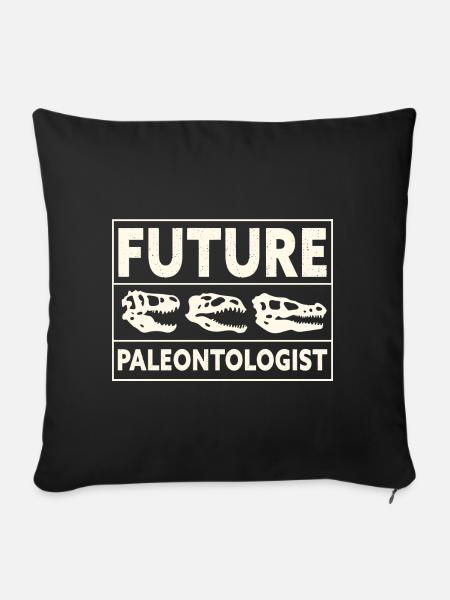 Future Paleontologist Dinosaur Bone - Sofakissen mit Füllung 45 x 45 cm - Schwarz