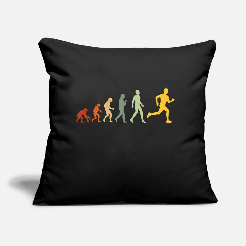 Evolution zum Triathlon - Running Evolution Sofakissen mit Füllung 45 x 45 cm
