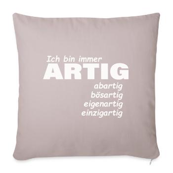 good - Sofa pillow with filling 45cm x 45cm - light taupe - Front