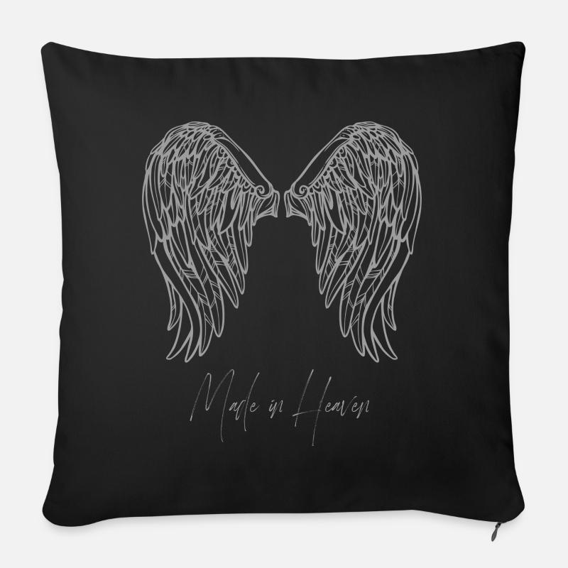 ciel - Coussin et housse de 45 x 45 cm - noir