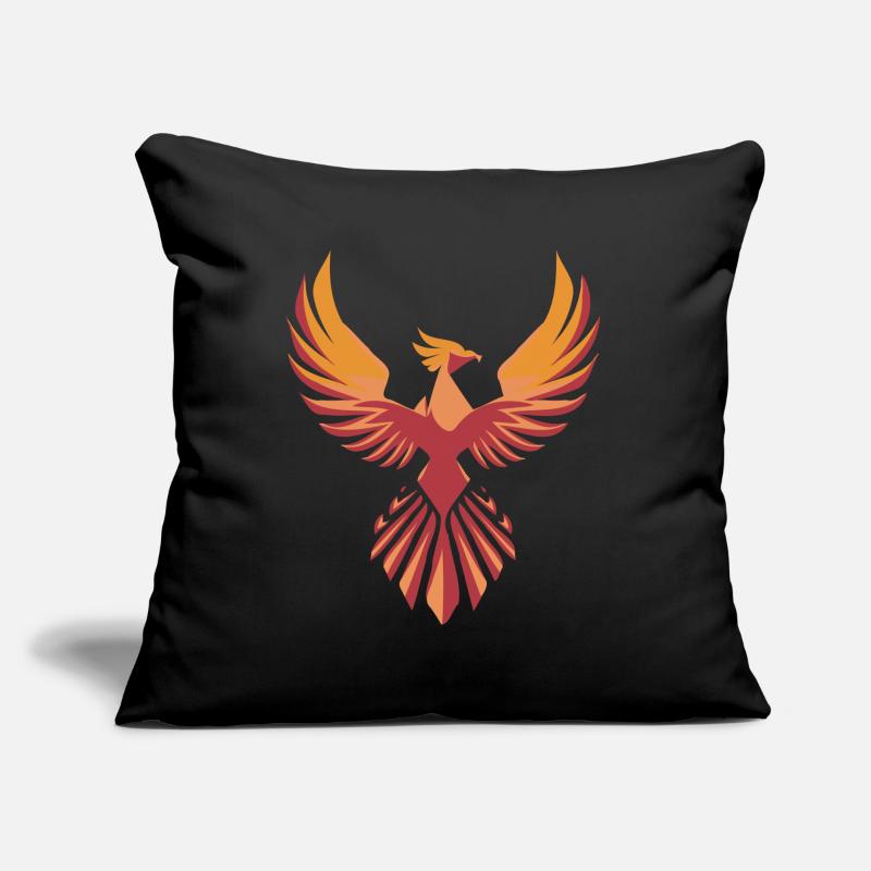 Stylized Phoenix Sofa pillow with filling 45cm x 45cm