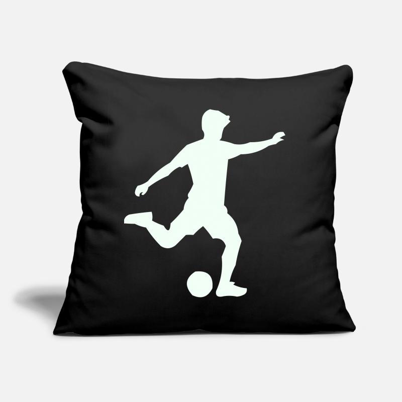 Kicker-Silhouette im Sprung Sofakissen mit Füllung 45 x 45 cm