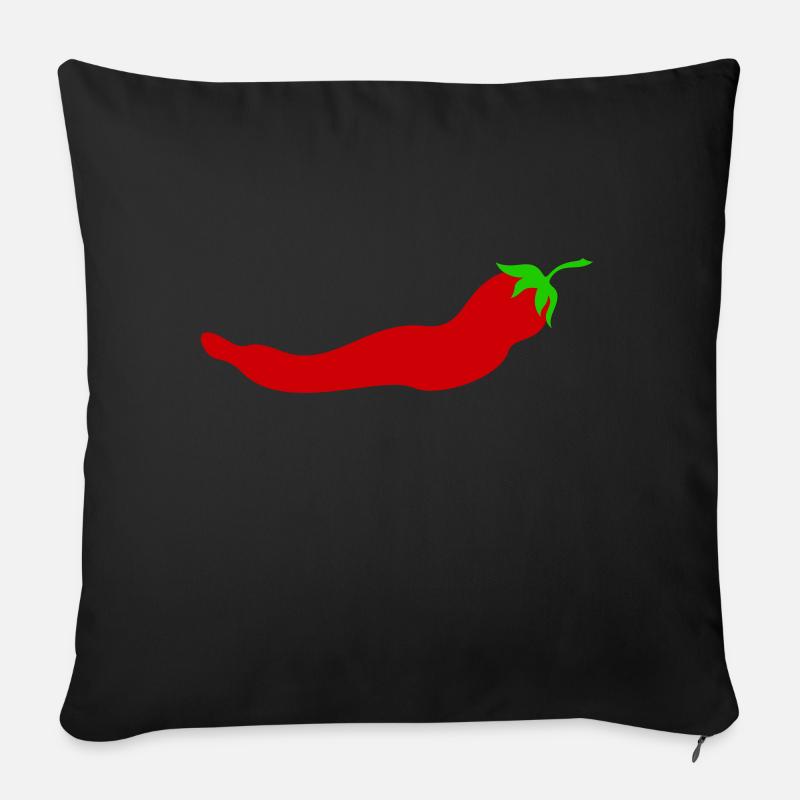 peperoni - Sofakissen mit Füllung 45 x 45 cm - Schwarz