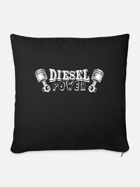 DIESEL POWER - Coussin et housse de 45 x 45 cm - noir