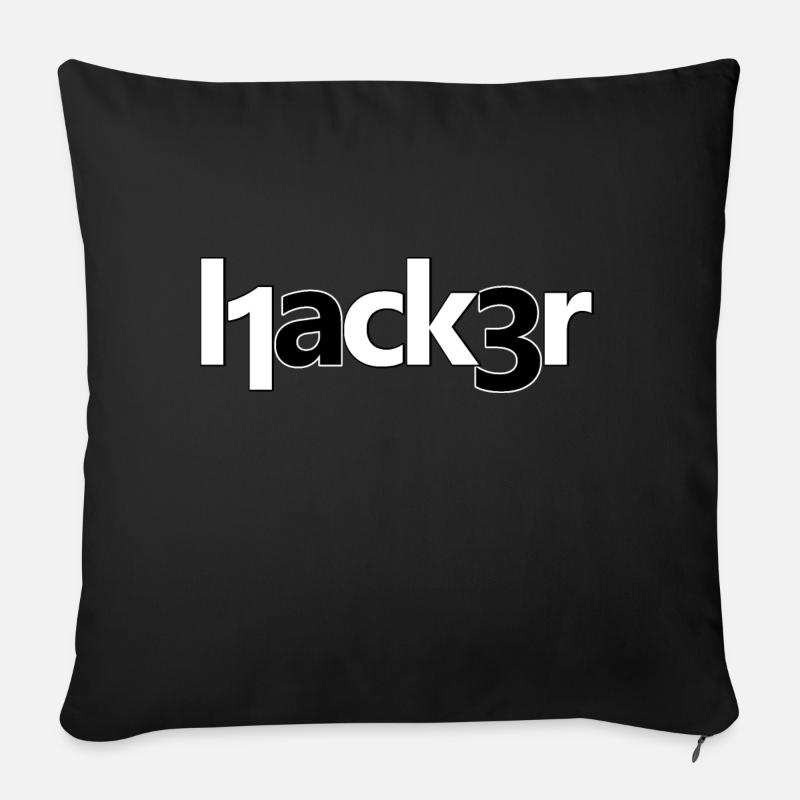 Hacker - Sofakissen mit Füllung 45 x 45 cm - Schwarz