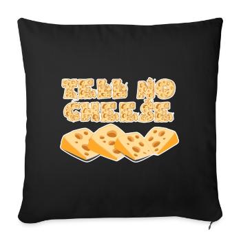Ne dites pas de fromage - Coussin et housse de 45 x 45 cm - noir - Devant