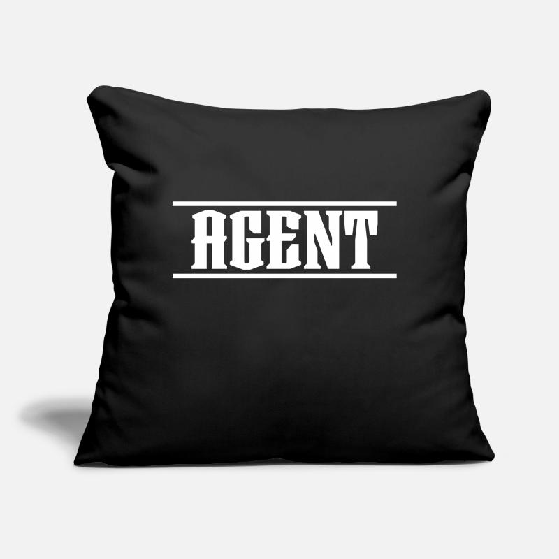 Agent de conception blanc Coussin et housse de 45 x 45 cm