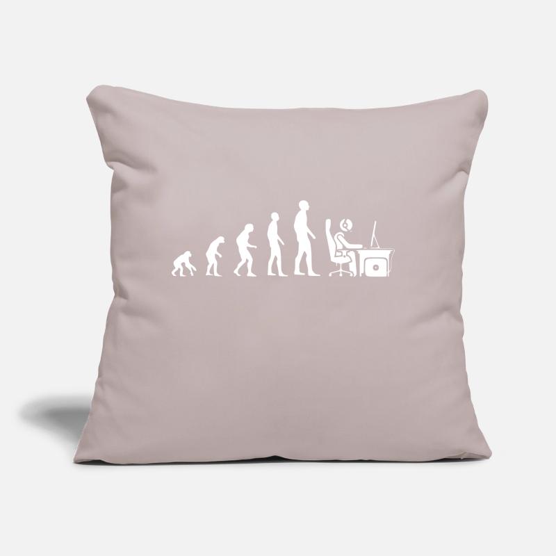 Evolution gamer geschenk humor geek computer Sofakissen mit Füllung 45 x 45 cm