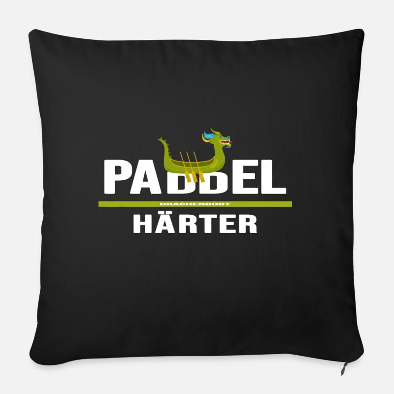 drachenboot chinesisches drachenboot-paddler - Sofakissen mit Füllung 45 x 45 cm - Schwarz
