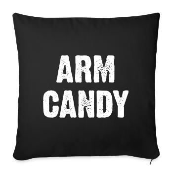 Arm Candy - Sofa pillow with filling 45cm x 45cm - black - Front