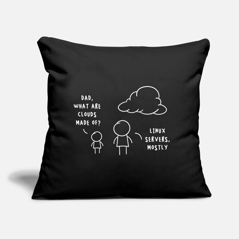 Linux Server Cloud Computing Funny Saying Sofa pillow with filling 45cm x 45cm