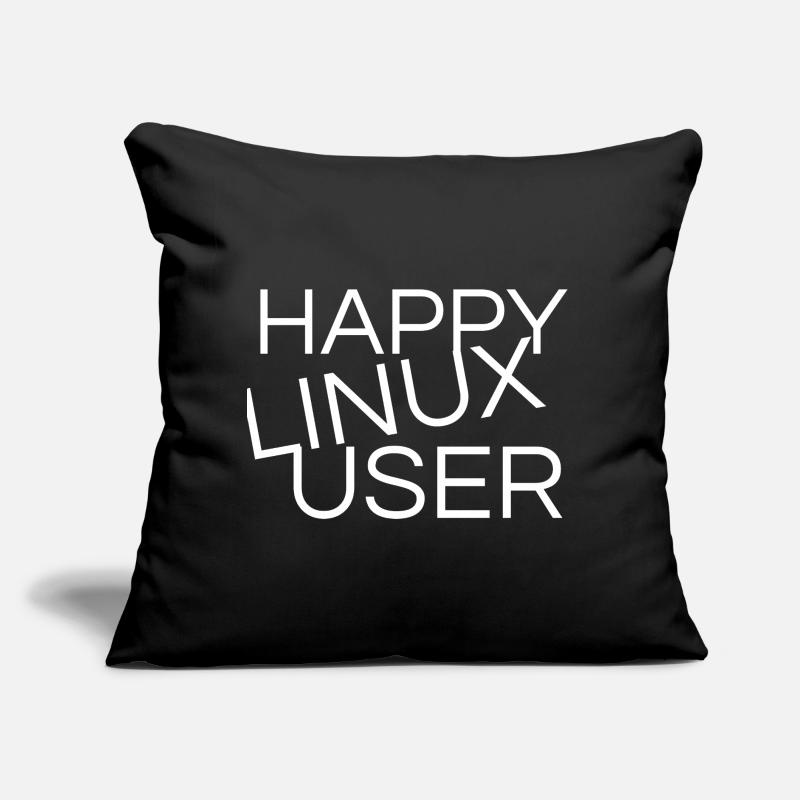 Happy Linux Users Sofa pillow with filling 45cm x 45cm