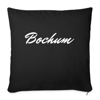 Bochum - Coussin et housse de 45 x 45 cm - noir - Devant