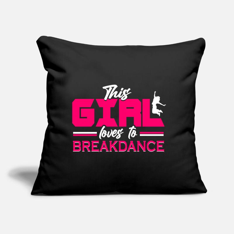 Fille de break dance danseuse de break Coussin et housse de 45 x 45 cm
