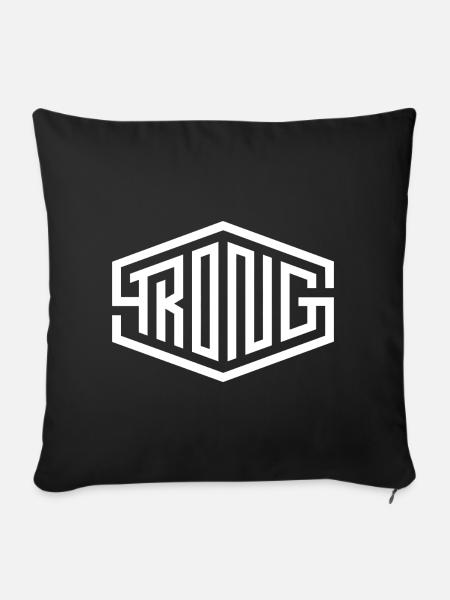 Strong - Sofakissen mit Füllung 45 x 45 cm - Schwarz