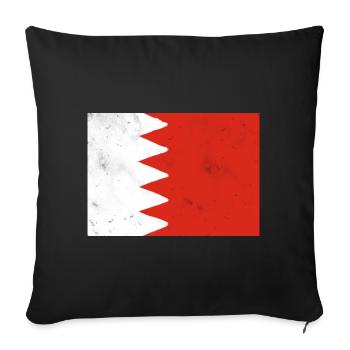 Drapeau de Bahreïn - Coussin et housse de 45 x 45 cm - noir - Devant