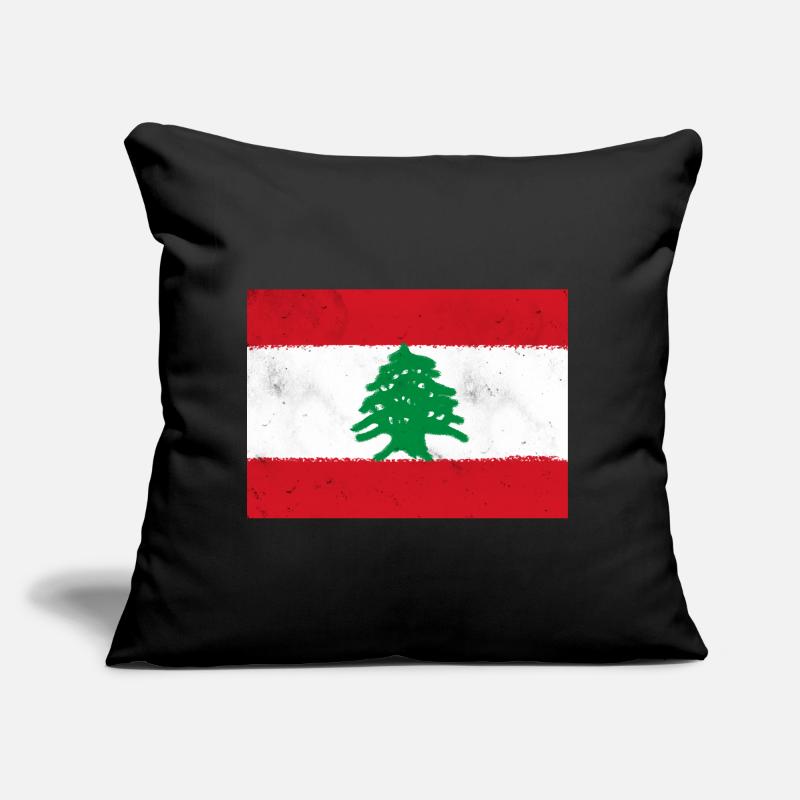 Drapeau du Liban Coussin et housse de 45 x 45 cm