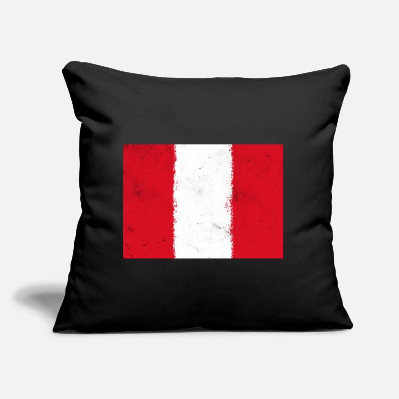 Drapeau du Pérou Coussin et housse de 45 x 45 cm