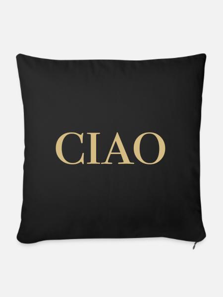 CIAO Gold - Sofakissen mit Füllung 45 x 45 cm - Schwarz