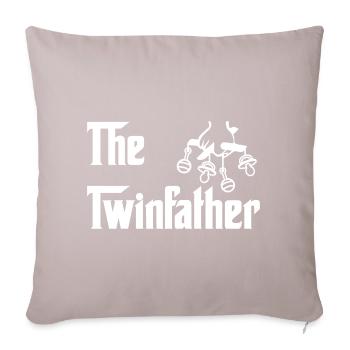 The Twinfather Twins Dad Papa - Sofa pillow with filling 45cm x 45cm - light taupe - Front