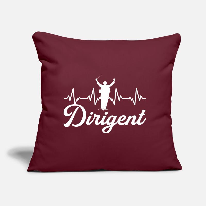 Dirigent Dirigentin Dirigieren Chor Herzschlag Sofakissen mit Füllung 45 x 45 cm