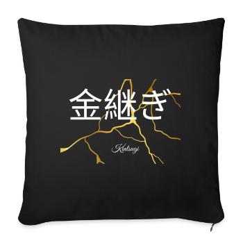 Kintsugi - Sofa pillow with filling 45cm x 45cm - black - Front
