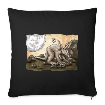 Elise Erdferkel ~ Kritzeltoon #26 - Sofakissen mit Füllung 45 x 45 cm - Schwarz - Vorne