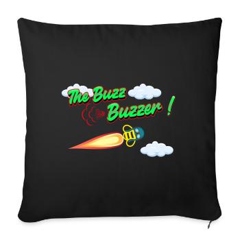 The Buzz Buzzer - Sofa pillow with filling 45cm x 45cm - black - Front