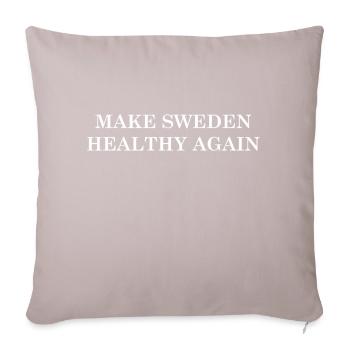 Make Sweden Healthy Again - Sofa pillow with filling 45cm x 45cm - light taupe - Front