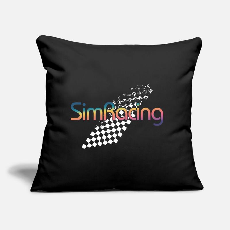 SimRacing Gradient Logo Coussin et housse de 45 x 45 cm