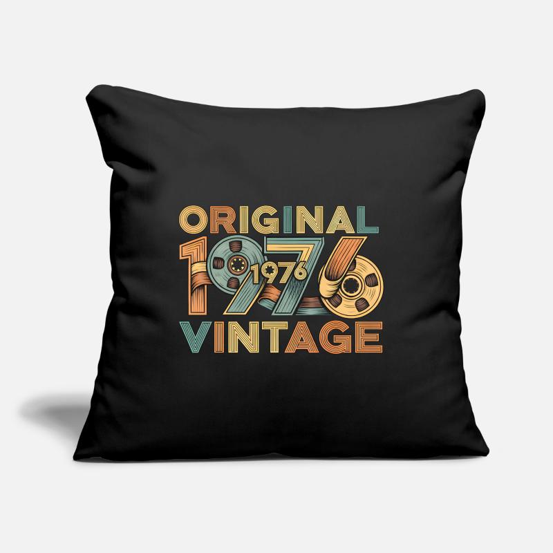 Rétro original de 1976 Coussin et housse de 45 x 45 cm
