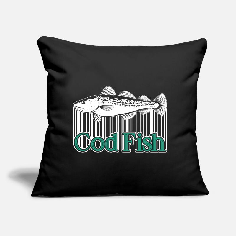 Cod Fish Cod Fish Vintage Sofa pillow with filling 45cm x 45cm