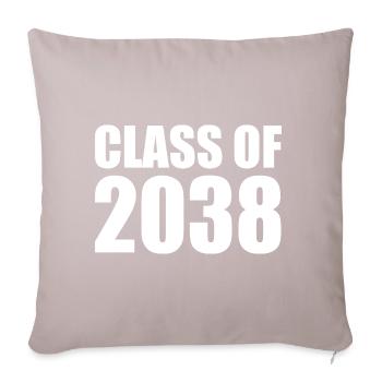 Class of 2038 - Sofa pillow with filling 45cm x 45cm - light taupe - Front