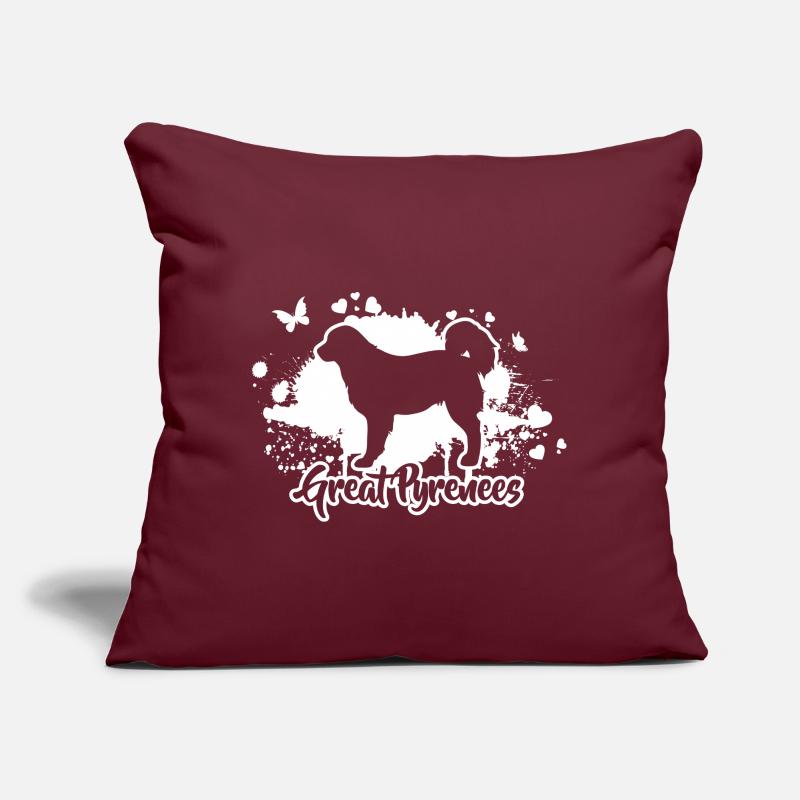 Great Pyrenees Hunde Hunderasse Wilsigns Sofakissen mit Füllung 45 x 45 cm