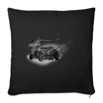 Hot Rod Sumpf Brüder - Sofakissen mit Füllung 45 x 45 cm - Schwarz - Vorne