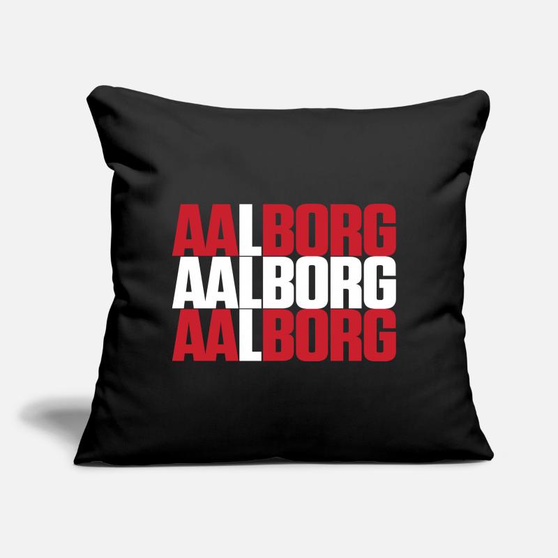 Aalborg Danemark Drapeau Coussin et housse de 45 x 45 cm
