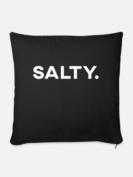 csgo - Salzig - gaming - Sofakissen mit Füllung 45 x 45 cm - Schwarz