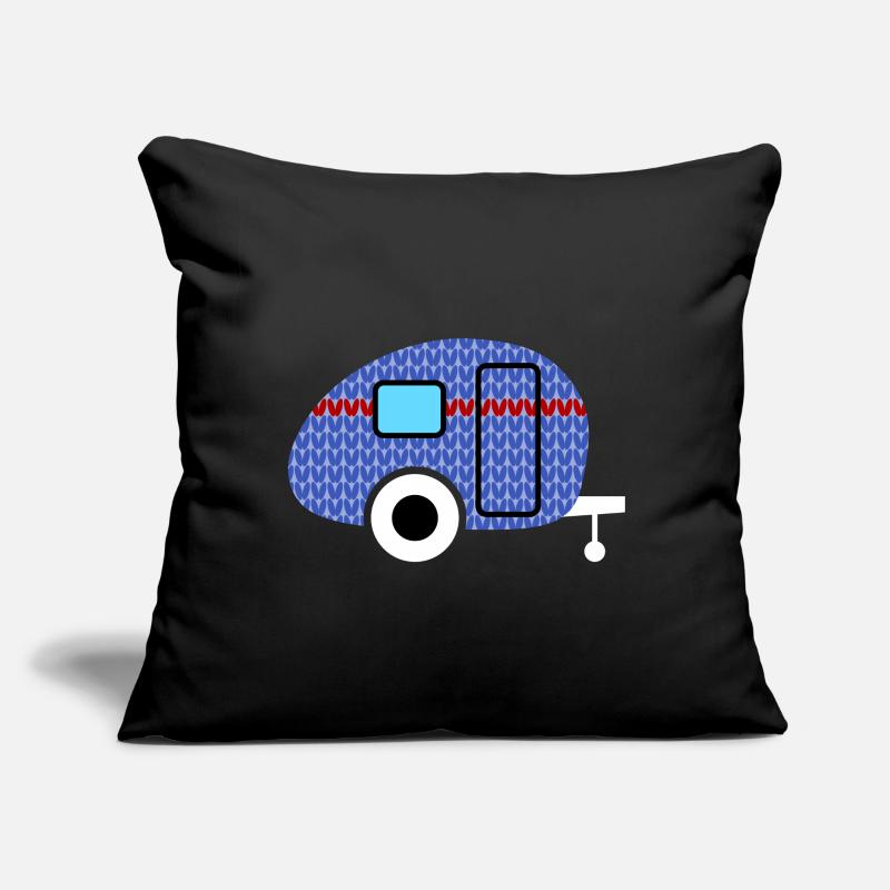 Caravan Knitting Pattern Caravan Camping Winter Sofa pillow with filling 45cm x 45cm