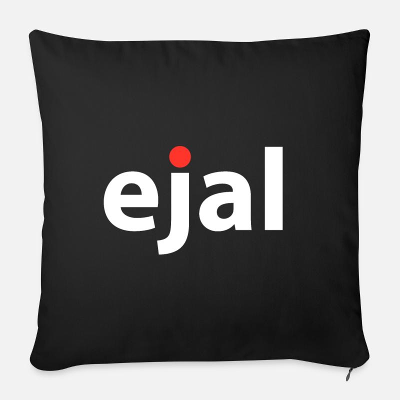 ejal rot - Sofakissen mit Füllung 45 x 45 cm - Schwarz