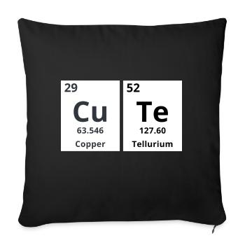 Mignon - Coussin et housse de 45 x 45 cm - noir - Devant