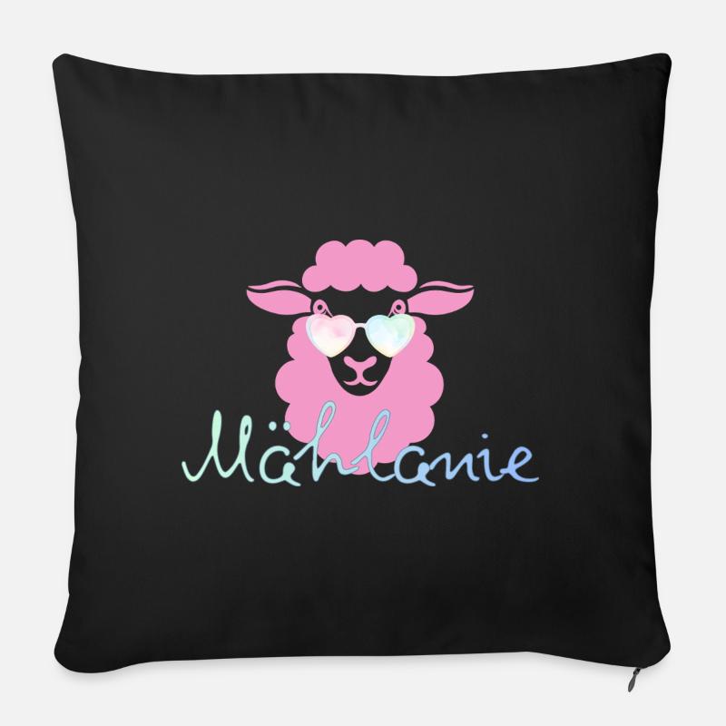 Mählanie - Sofakissen mit Füllung 45 x 45 cm - Schwarz