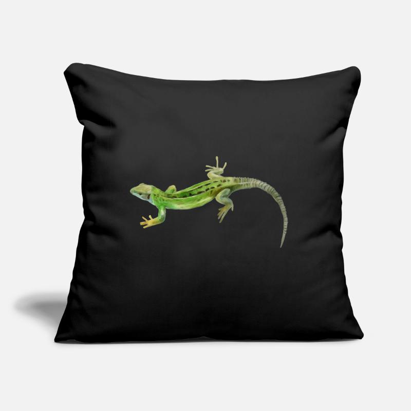 Gecko Green Pattern Sofa pillow with filling 45cm x 45cm