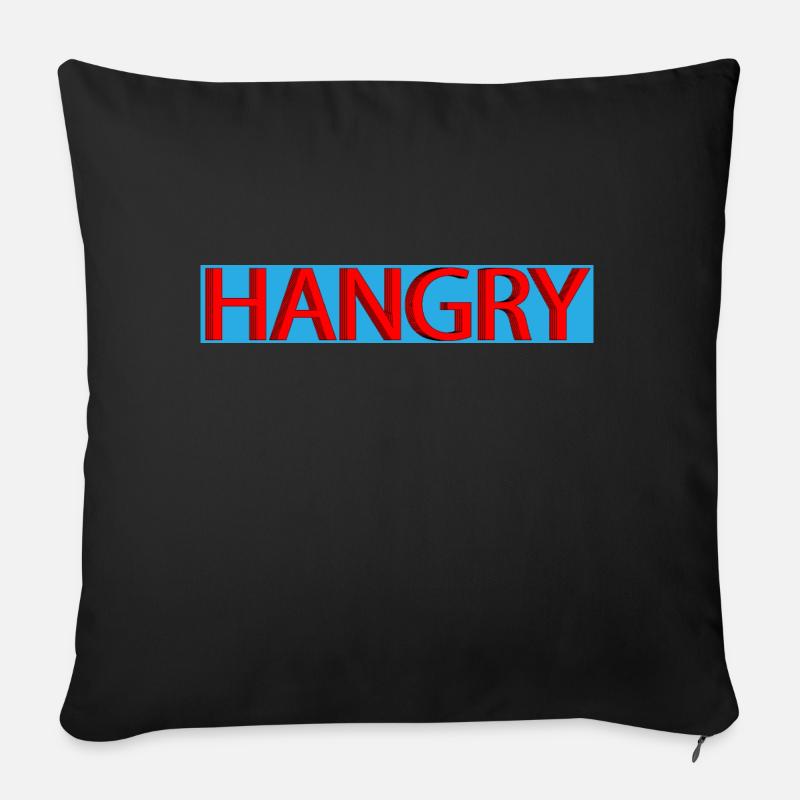 Hangry - Sofakissen mit Füllung 45 x 45 cm - Schwarz