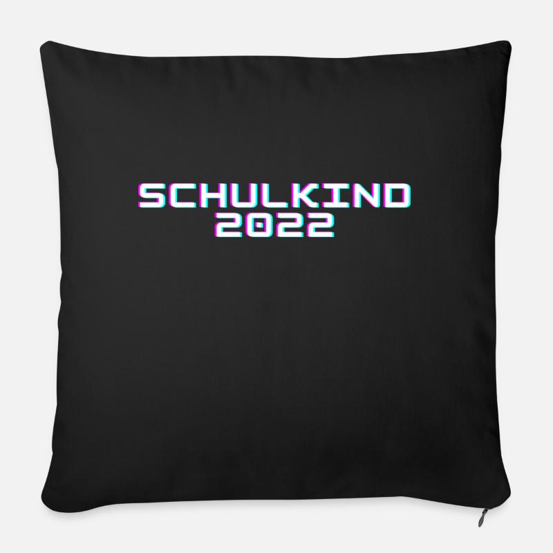 schulkind 2022 - Sofakissen mit Füllung 45 x 45 cm - Schwarz