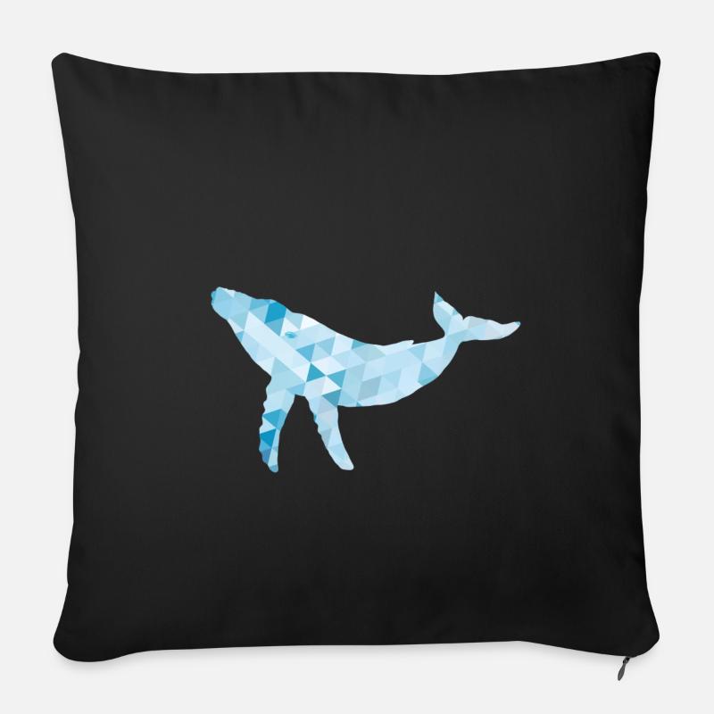 Humpback - Sofakissen mit Füllung 45 x 45 cm - Schwarz