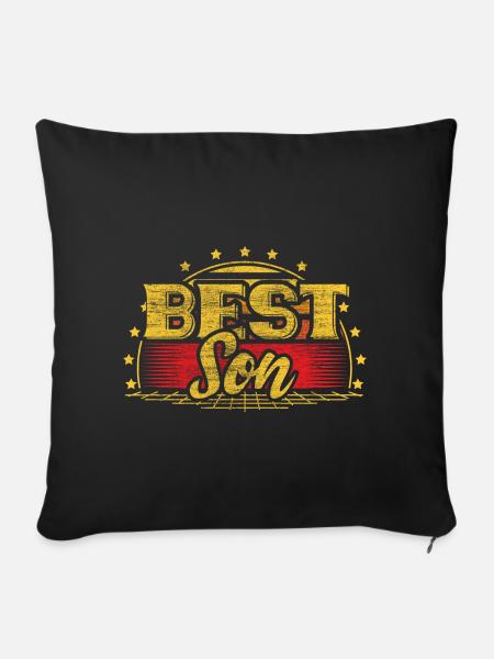 Bester Sohn Geschenkidee - Sofakissen mit Füllung 45 x 45 cm - Schwarz