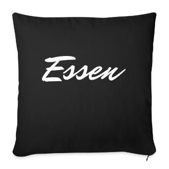 Essen - Sofakissen mit Füllung 45 x 45 cm - Schwarz - Vorne