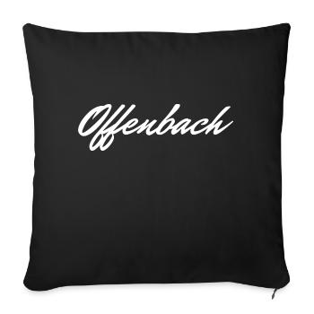 Offenbach - Coussin et housse de 45 x 45 cm - noir - Devant